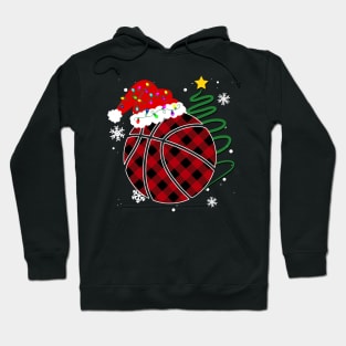 Buffalo Red Plaid Basketball Christmas Sport Xmas Pajama Hoodie